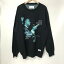 【中古】 WACKO MARIA BLUE NOTE JACQUARD SWEATER ニット セーター 長袖 カジュアル メンズ XXLサイズ ブラック ワコマリア トップス A3810◆