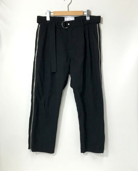 š STAMPD Berlin Zip Trouser ZIPѥ ȥ졼ȥѥ å åѥ ץ  M ֥å ץ ܥȥॹ A4203