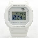 【中古】CASIO G-SHOCK Gショック ジブリパーク となりのトトロ DW-5600VT 腕時計 美品 クォーツ 箱付き 男女兼用 ホワイト カシオ ジーショック 服飾 DF11160■