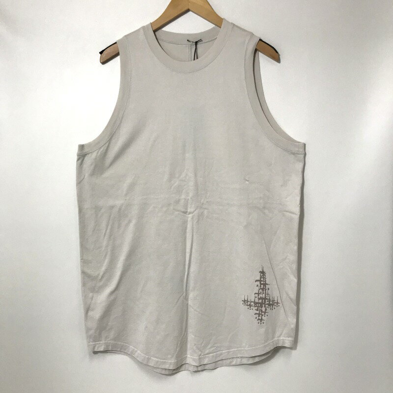 【中古】 CVTVLIST Outer Tanktop タンクトップ 2301060305 美品 23SS タグ付き プリント ロゴ アウタータンク ノースリーブ メンズ サイズ1 Mサイズ相当 ベージュ カタリスト トップス A10170◆