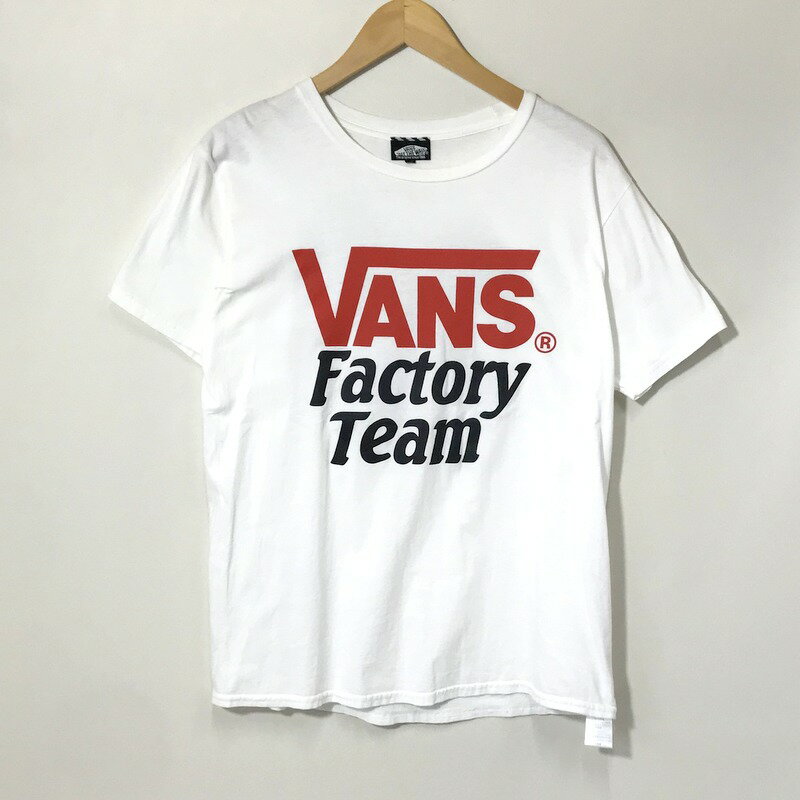 【中古】 VANS STANDARD CALIFORNIA Tシャツ 半袖 カットソー コラボ プリント ロゴ 木村拓哉 着用モデル TEE カジュアル 古着 メンズ Mサイズ ホワイト バンズ トップス A10290◆