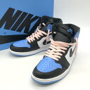 【中古】 NIKE AIR JORDAN 1 RETRO HIGH OG スニーカー DZ5485-400 ハイカット シューズ ロゴ カジュアル ストリート メンズ 27.5cm ブルー ブラック ホワイト ナイキ 靴 B10617◆(4)