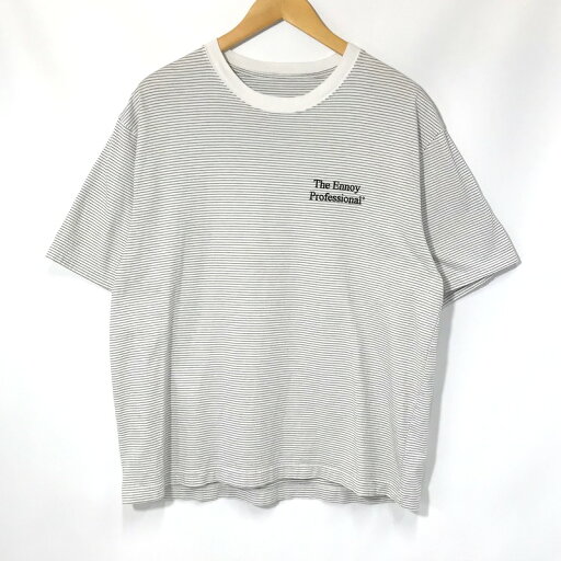 【中古】 ENNOY Tシャツ SS22BRENCT05AM 半袖 ロゴ 刺繍 ボーダー カットソー TEE カジュアル シンプル 古着 メンズ Mサイズ ブラック ホワイト エンノイ トップス A11086◆ 【中古】 ENNOY Tシャツ SS22BRENCT05AM 半袖 ロゴ 刺繍 ボーダー カットソー TEE カジュアル シンプル 古着 メンズ Mサイズ ブラック ホワイト エンノイ トップス A11086◆