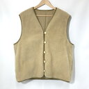 【中古】 VISVIM RAWLY VEST ムートンベスト 0123205013006 23AW リバーシブル ボア 防寒 大きいサイズ メンズ サイズ4 X...