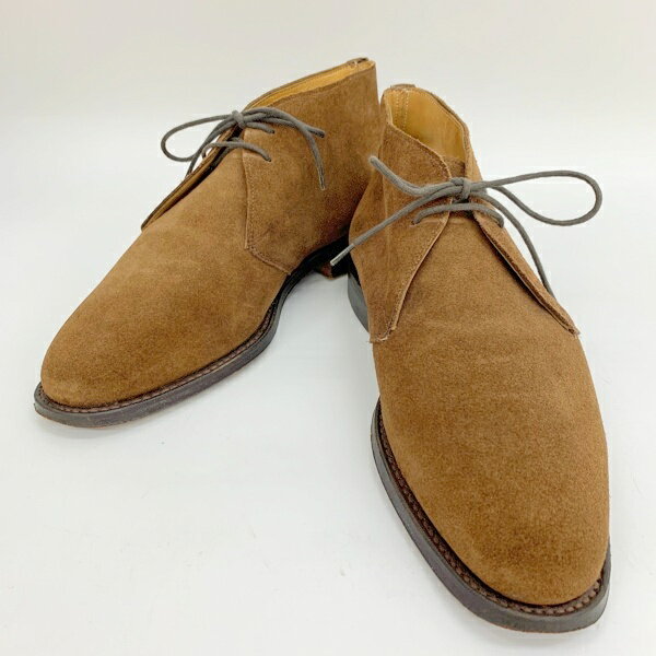【中古】ロイドフットウェア スエード チャッカブーツ シューズ 本革 レザー レースアップ 通勤 ビジネス オフィス メンズ UK6 25cm相当 ブラウン L...