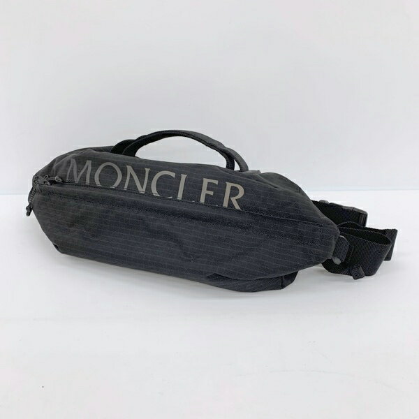 【中古】MONCLER ALCHEMY BELT BAG アルケミー ベルトバッグ ボディバッグ　ウエストポーチ ショルダー I109A5M00004 M2568 男女兼用 ブラック モンクレール 鞄 DF13244■
