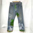 【中古】 INNOCENCE NY THE WORLD IS YOURS 金蘭パッチワークデニム 美品 デニムパンツ ジーンズ Gパン カジュアル メンズ サイ...