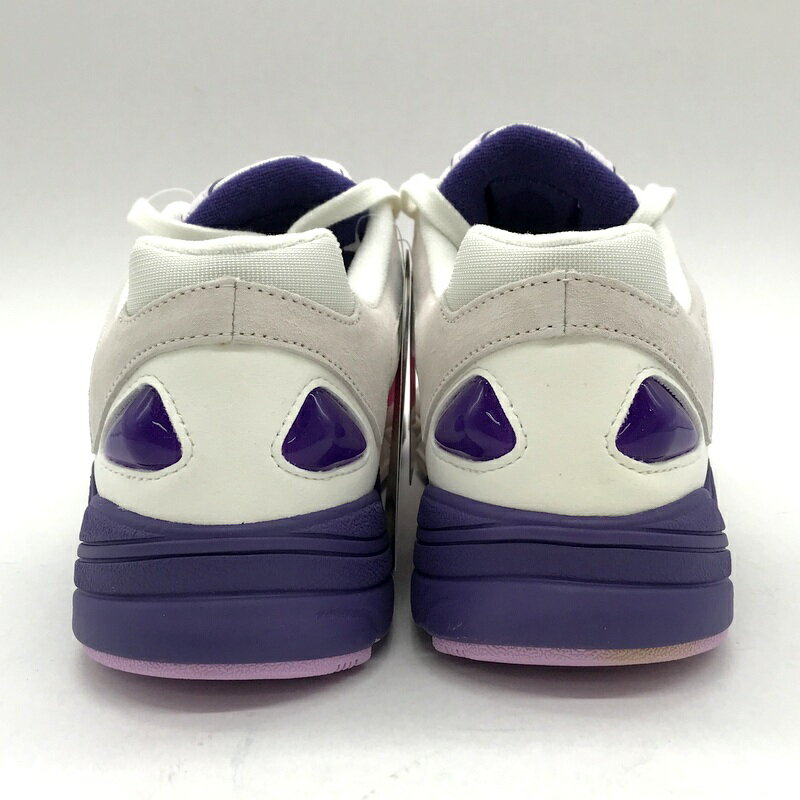【中古】 adidas ORIGINALS YUNG 1 DRAGON BALL Z FRIEZA スニーカー 新品同様 D97048 コラボ ローカット シューズ カジュアル メンズ 27.5cm ホワイト パープル アディダス 靴 B12775◆