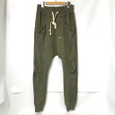 【中古】 CVTVLIST スエットパンツ 2201020401 サルエルパンツ sweat pants 刺繍 ロゴ カジュアル 古着 メンズ サイズ1 Sサイ...