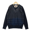 【中古】N°21 レース クルーネック ニット セーター 長袖 ウール ドッキング 18I-A011-7010 レディース ブラック ヌメロヴェントゥーノ トップス IL14459■(4)