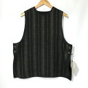 【中古】 toogood ベスト THE SWEEP VEST タグ付き スウェープベスト 古着 重ね着 レイヤード メンズ サイズ5 Mサイズ ブラック系 ト...