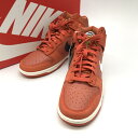 【中古】 NIKE スニーカー DUNK HI RETRO PRM EMB DH8008-800 新品同様 箱付き タグ付き ダンク ハイ シューズ メンズ 27.5cm オレンジ ナイキ 靴 B13378◆