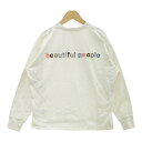 【中古】ビューティフルピープル suvin pima jersey weave logo long T ジャージープルオーバー カットソー 長袖 Tシャツ ロン...