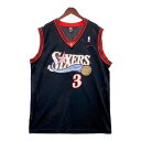 【中古】NIKE NBA 76ers セブンティシクサーズ ゲームシャツ ユニフォーム ノースリーブ メッシュ スポーツ バスケ メンズ XLサイズ ブラック ...
