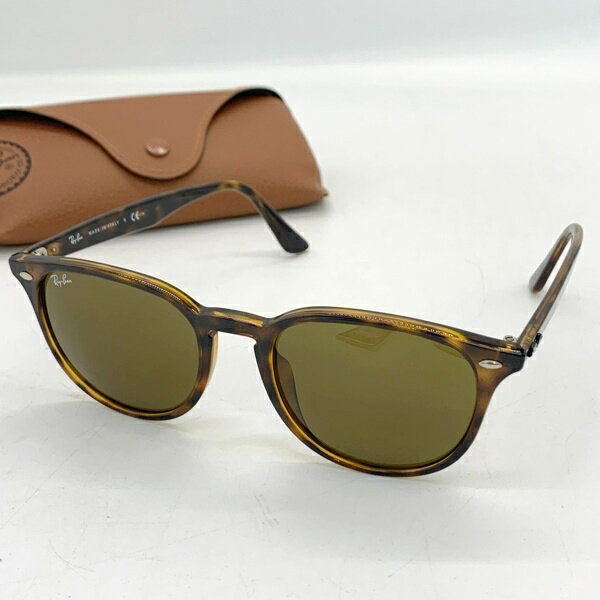 【中古】Ray-Ban RB4259-F 710/73 53□20-150 3N サングラス メガネ 眼鏡 アイウェア ボストン型 べっ甲柄 紫外線対策 ドライブ 旅行 アメカジ メンズ ブラウン系 レイバン 服飾小物 DF15686■
