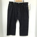 【中古】 桃太郎ジーンズ MOMOTARO JEANS デニムパンツ 新品同様 MMJB0400 ジーンズ ワイド Gパン TOKUNO カジュアル メンズ サイズ42 インディゴ モモタロウジーンズ ボトムス A13862◆