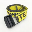 【中古】OFF-WHITE オフホワイト CLASSIC INDUSTRIAL BELT ベルト メンズ イエロー 服飾 DF15850■