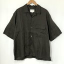 【中古】 STILL BY HAND スティルバイハンド オープンカラーシャツ 半袖 メンズ サイズ48 M相当 ブラウン トップス A14054◆(4)