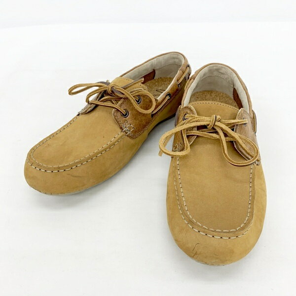 【中古】Clarks クラークス Marcos Sail ドライビングシューズ ローファー デッキシューズ レザー 革 レースアップ アメカジ メンズ 26cm ブラウン 靴 DF16138■