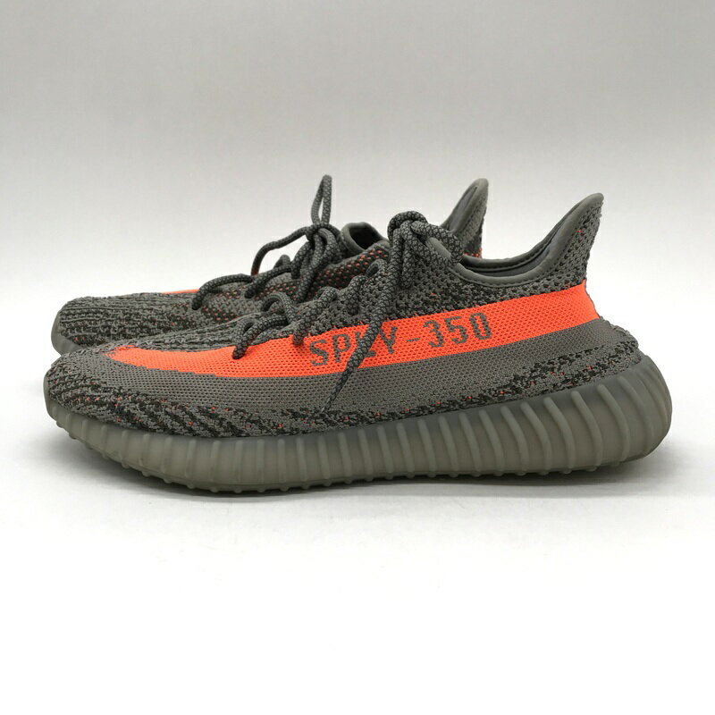 【中古】 adidas アディダス スニーカー YEEZY350 イージーブースト GW1229 29.5cm グレー 靴 B14170◆