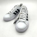 【中古】 adidas アディダス スニーカー GW9250 グランド コート ベース 2.0 新品同様 タグ付き 26.5cm ホワイト 靴 B14214◆