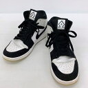 【中古】NIKE ナイキ AIR JORDAN 1 MID SE スニーカー DH6933-100 DIAMOND SHORTS エアジョーダン1 ミッド メンズ 27cm ブラック系 靴 DF16223■