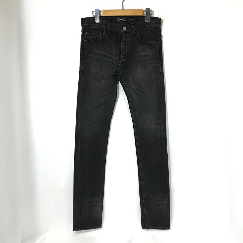 【中古】 FAGASSENT ファガッセン デニムパンツ スキニージーンズ ジーパン Sサイズ相当 ブラック ボトムス A14011◆