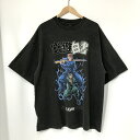 【中古】 THESUGARPUNCH ザシュガーパンチ Tシャツ 幽遊白書 半袖 TYUM24AM001 タグ付き メンズ XLサイズ ブラック トップス A14236◆