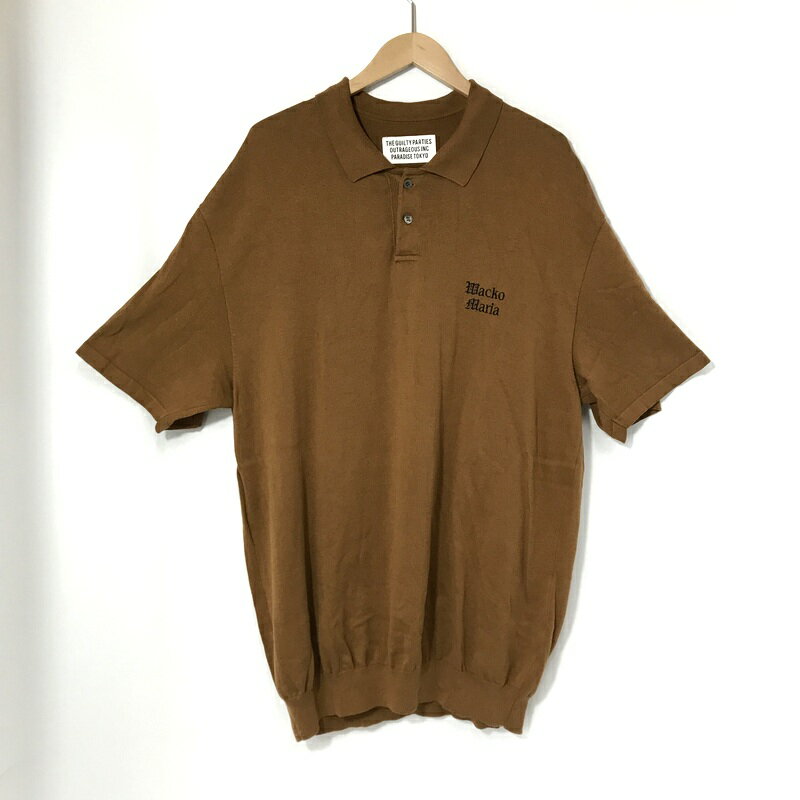 ⚫️新品 wackomaria ニットポロ L brown 1240002254314_1.jpg