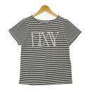 【中古】eimy istoire エイミー イストワール パールロゴミニマル Tシャツ カットソー レディース フリーサイズ ホワイト ブラック トップス IL...