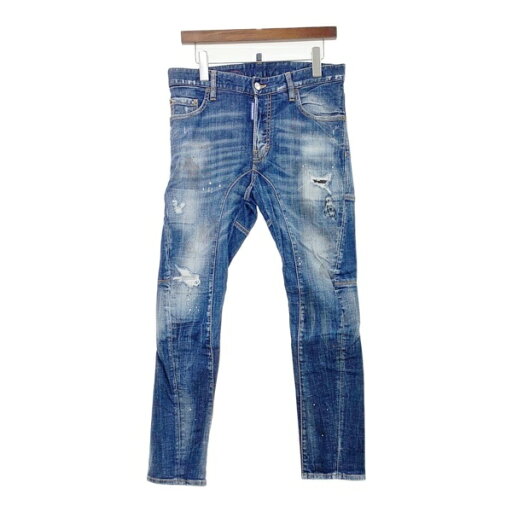 【中古】DSQUARED2 ディースクエアード スキニー ジーンズ デニムパンツ Gパン TIDY BIKER JEAN タイディーバイカー ジーン S74LB0873 S30342 メンズ サイズ44 S相当 インディゴ ボトムス DM16216■ 【中古】DSQUARED2 ディースクエアード スキニー ジーンズ デニムパンツ Gパン TIDY BIKER JEAN タイディーバイカー ジーン S74LB0873 S30342 メンズ サイズ44 S相当 インディゴ ボトムス DM16216■