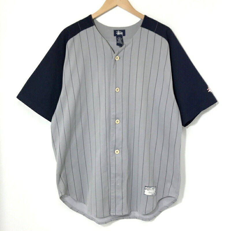 マカマカ STUSSY ステューシー ネイビー ベースボールシャツ L 楽天市場】STUSSY ベースボールシャツの通販