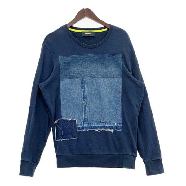 【中古】DIESEL ディーゼル デニムパッチワーク スウェット トレ...(4)