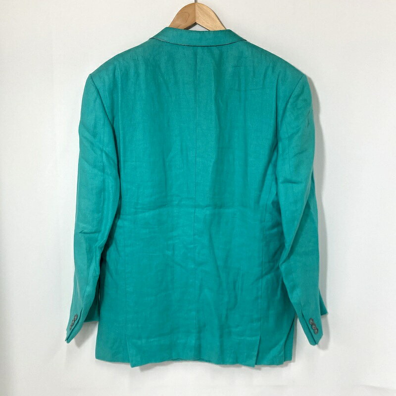 GIANNI VERSACE ジャンニヴェルサーチ ダブル テーラードジャケット 1538V0 メンズ XXLサイズ相当 グリーン アウター A14669◆