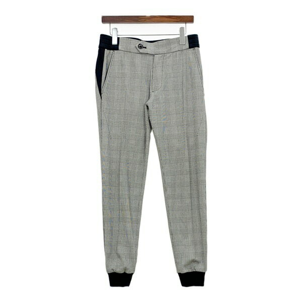 【中古】1piu1uguale3 ウノピゥウノウグァーレトレ クレイジーリブ スラックス ジョガーパンツ ボトム..