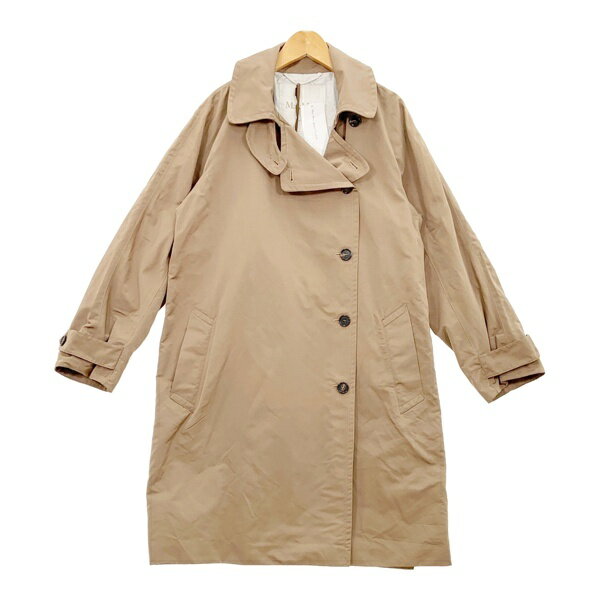 【中古】Max Mara The Cube マックスマーラ トレンチコート 新品同様 ジャケット 撥水 レディース サイズ40 ブラウン アウター IL16882■