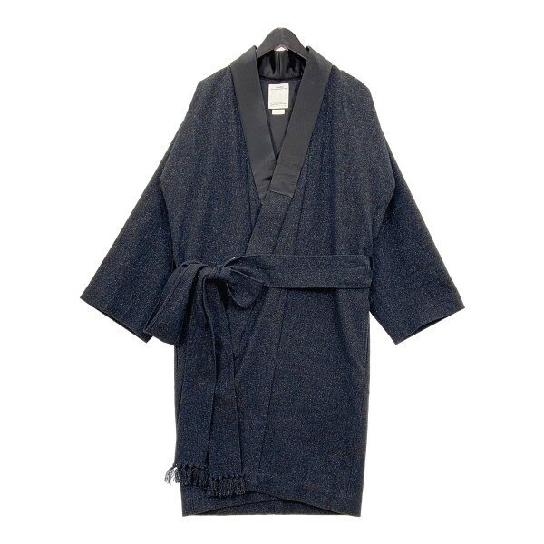 【中古】VISVIM ビズビム 浴衣 コート 0118205013005 18AW YUKATA COAT ジャケット ウール ガウン メンズ サイズ1 ブラック系 アウター DM17104■