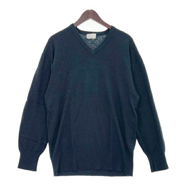 【中古】COMME des GARCONS HOMME コムデギャルソンオム 90s Vネック ニット セーター メンズ ブラック トップス DM17092■