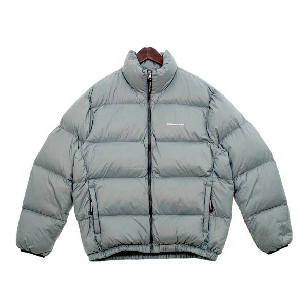 【中古】thisisneverthat ディスイズネバーザット パーテックス ダウンジャケット ブルゾン TN230OOWHS01 メンズ Mサイズ グレー系 アウター DM17394■