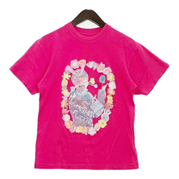 Rakuten - 【中古】UNDERCOVER アンダーカバー Tシャツ カットソー 半袖 Mother Fucker 男女兼用 Mサイズ ピンク トップス DM18236■