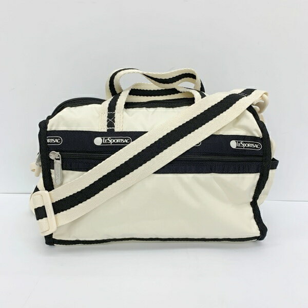 LeSportsac レスポートサック ミニ ショルダー バッグ 鞄 MINI DUFFEL CROSSBODY レディース ホワイト カバン IF19350■