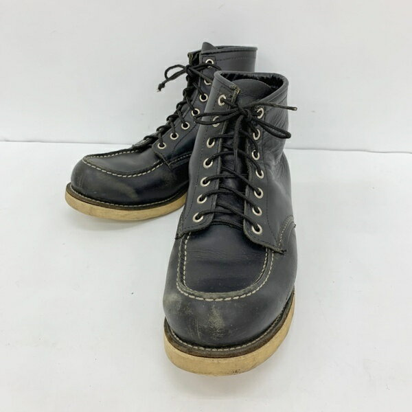 Rakuten - 【中古】RED WING レッドウィング 8130 ワークブーツ シューズ アイリッシュセッター メンズ US9 1/2 ブラック 靴 DF19152■