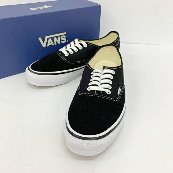 Rakuten - 【中古】VANS ヴァンズ バンズ LX Authentic 44 ローカット スニーカー シューズ メンズ 28.5cm ブラック 靴 DF19365■