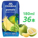 36本 ハルナプロデュース CHABAA ポメロ&グレープ 180ml ポメロ ホワイトグレープ 果汁100% ミックスジュース チャバ 賞味期限2025年11月8日 日本もったいない食品センター ecoeat エコイート 通販 賞味期限切れ 賞味期限切迫 規格外 訳アリ 食品