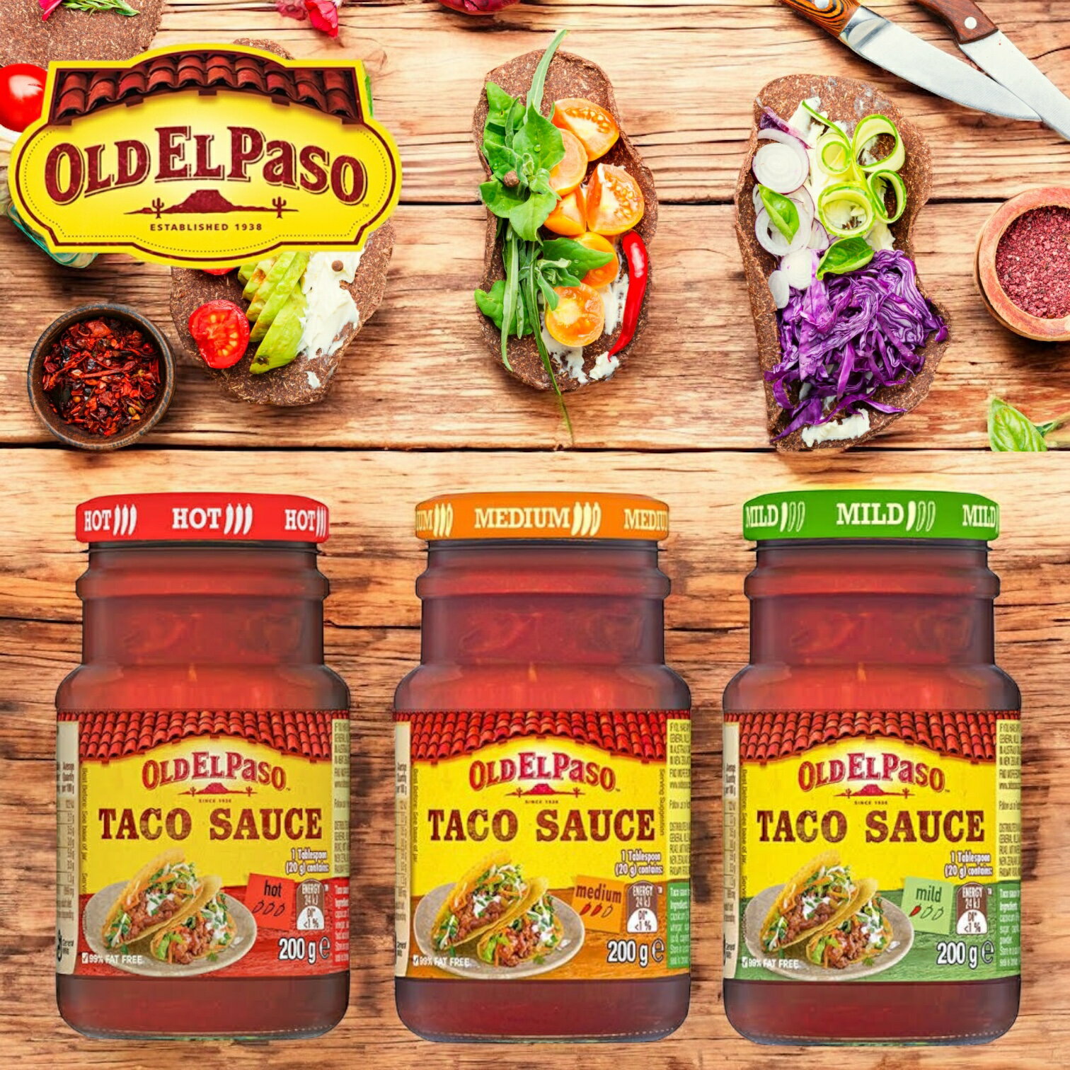 オールドエルパソ タコソース 200g 選べる3種(マイルド ミディアム ホット) 賞味期限2025年8月8日以降 日本もったいない食品センター ecoeat ...