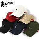 ブランドキャップ（メンズ） LARKiNS ラーキンス コットン LKロゴ ローキャップ /メンズ レディース 男女兼用 キャップ 帽子 CAP ベースボールキャップ ストリート系 カジュアル かっこいい かわいい おしゃれ アウトドア フェス ロゴ 無地 シンプル 刺繍 フリーサイズ ブランド LK トカゲ/