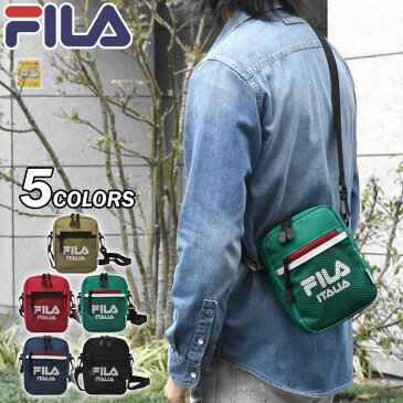 ショルダーバッグ メンズ 斜めがけ/FILA フィラ ポリキャンバス 縦型 ミニ ショルダーバッグ /ミニショルダーバッグ 斜めがけバッグ 斜めがけ バッグ ポシェット ミニバッグ 四角 フェス 旅行用 おしゃれ 大人 無地 シンプル 軽い 軽量 ナイロン ブランド/