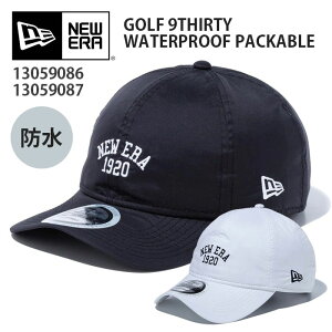 ニューエラ キャップ レディース メンズ/ NEW ERA 9THIRTY ナイロン ウォータープルーフ パッカブル /NEWERA GOLF 930 13059086 13059087 ホワイト ブラック 白 黒 ブランド ブランド ローキャップ ベースボールキャップ 帽子 防水 撥水 おしゃれ ゴルフ シンプル 無地/