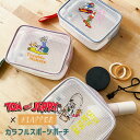 トムとジェリー グッズ ポーチ 小物入れ 大きめ/ FLAPPER フラッパー カラフルスポーツ /レディース メンズ スクエア スクエアポーチ 四角 自立 旅...