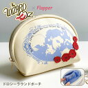 オズの魔法使い グッズ ポーチ 小物入れ 小さめ ミニポーチ 小物入れ かわいい オシャレ/ FLAPPER フラッパー ドロシー ラウンドポーチ /オズの魔法使 レディース コスメポーチ 旅行 トラベルポーチ 可愛い おしゃれ 大人 軽い 軽量 マチ シンプル フェイクレザー 雑貨/